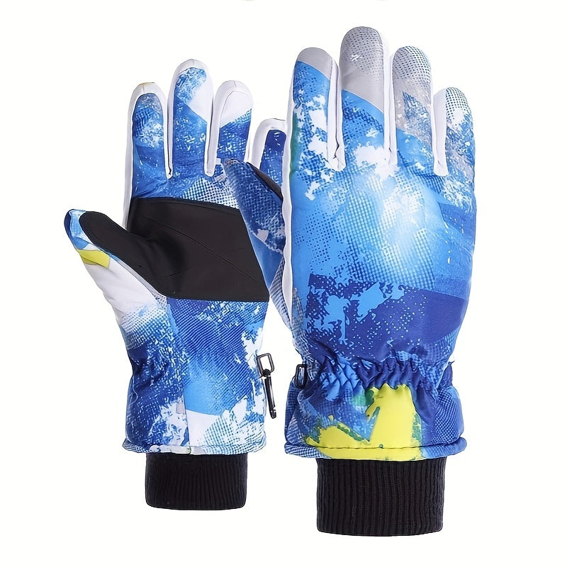Kids' Winter Skiing Gloves - Warm & Windproof for Outdoor Sports