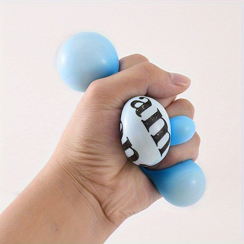 TPR Music Starfish Face Powder Ball Decompression Vent Ball