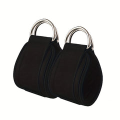 2pcs Adjustable D Ring Ankle Straps for Fitness Training