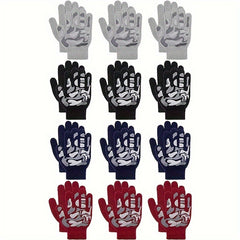 Children's Winter Warm Knitted Gloves For Boys And Girls
