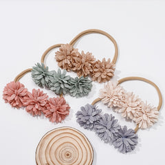 Flowers Elastic Headband Hairband Hair Accessories For Girls