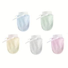 Baby No Scratch Mittens Stay On Adjustable Infant Gloves For Boys Girls