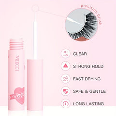 Strong Hold Eyelash Adhesive Strip Cluster False Lash Glue Clear