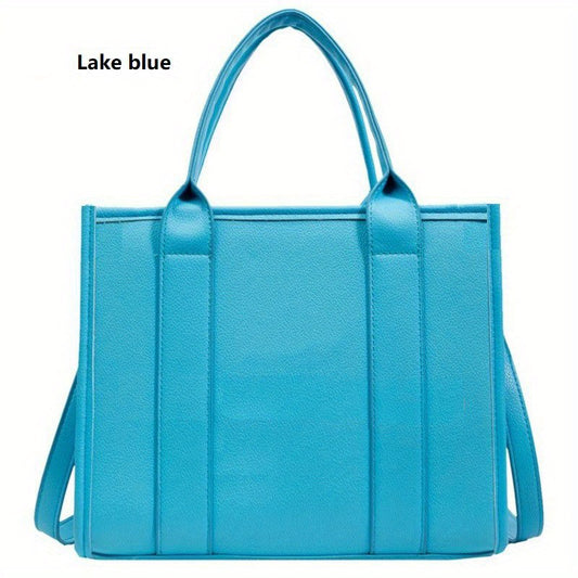 Classic Top Handle Satchel Purse PU Leather Handbag