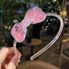 Sequin Bow Hair Hoop for Party Accessory