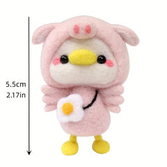 Wool Felt Duck DIY Material Package - Creative Gift or Doll Ornament