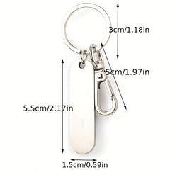 Stainless Steel Car Keychains Personalized Name Phone Number