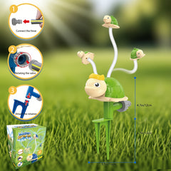 Turtle Water Toy Set for Kids 360 Rotating Summer Floating Board Outdoor Spray
