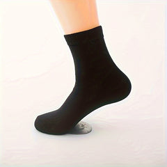3 Pairs Grey Solid Men's Quarter Socks