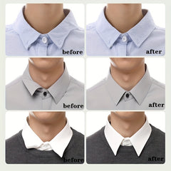 10pcs Self Adhesive Collar Styling Patches Shirt Collar Shape Support