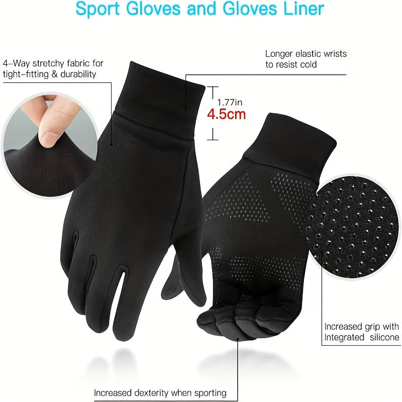 Touch Screen Non-slip Gloves Winter Warm Gloves For Cycling Driving