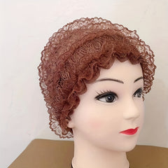 Lace Turban Cap Head Wrap Lightweight Inner Hijab Chemo Cap