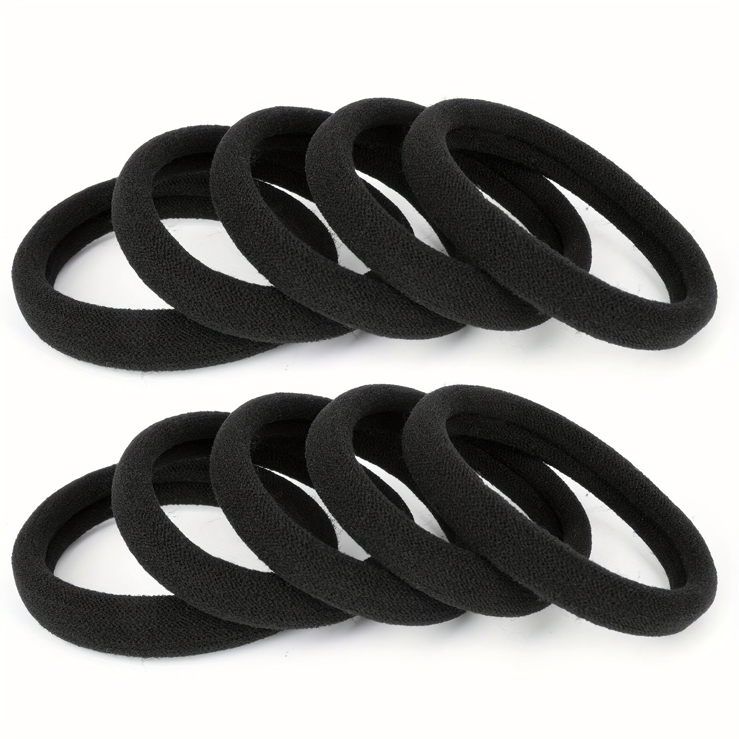 50pcs Seamless Elastic Rubber Hair Bands for Girls and Adults