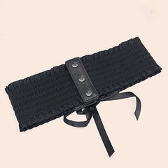 Elastic Lace-Up Corset Waist Belt for Women