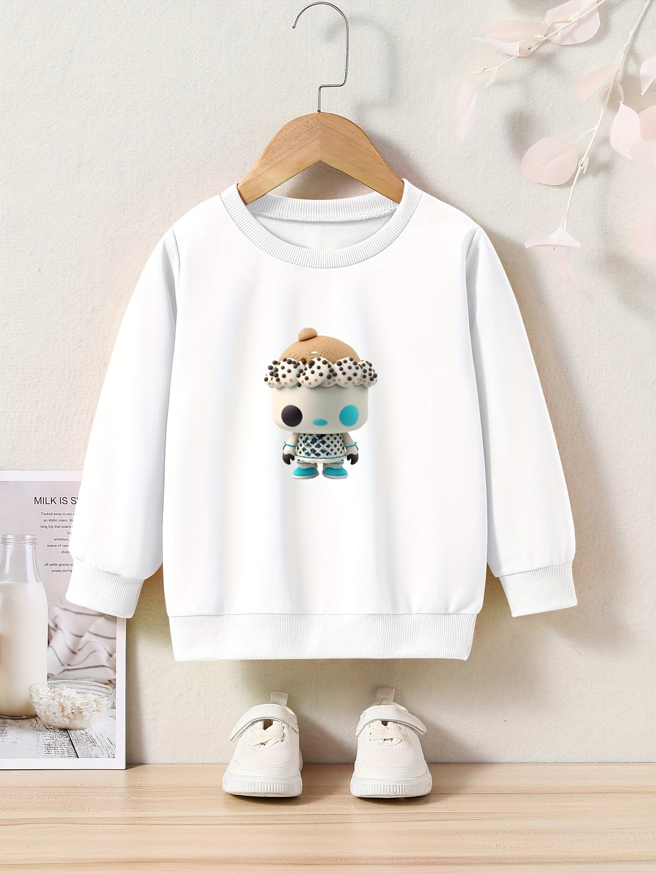 OERYUI Kids Graphic Sweatshirt Comfy Pullover Boys Girls Toy Gift