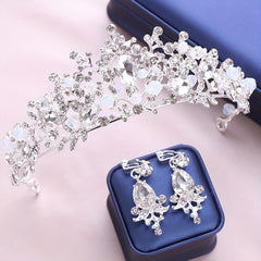 Girls Crown Headdress Set for Birthday Wedding Party