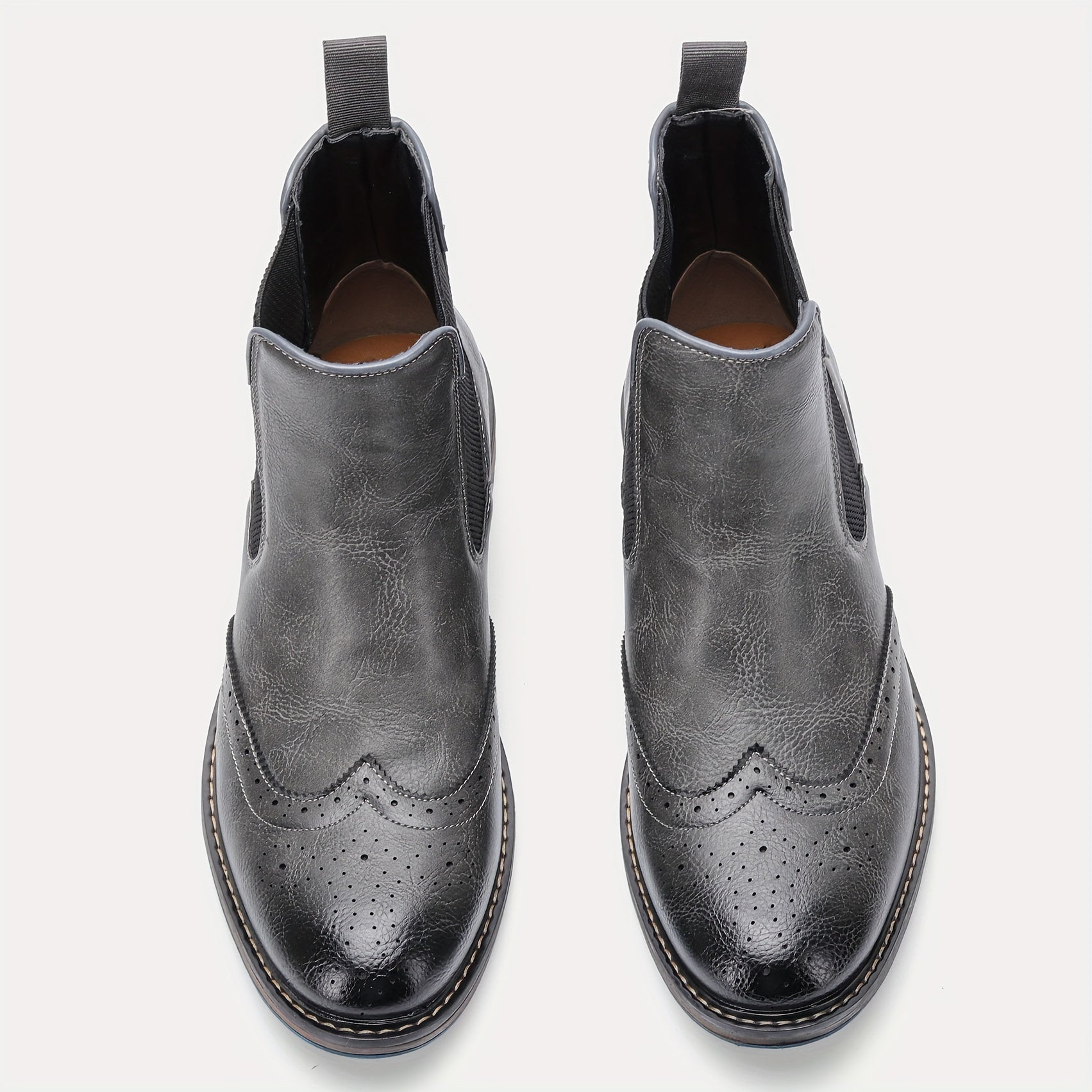 Men's Chelsea Boots Round Toe Ankle Boots