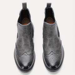 Men's Chelsea Boots Round Toe Ankle Boots