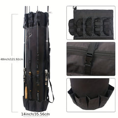 Fishing Rod Case Fishing Pole Carrier Case Fishing Rod & Reel Organizer Bag