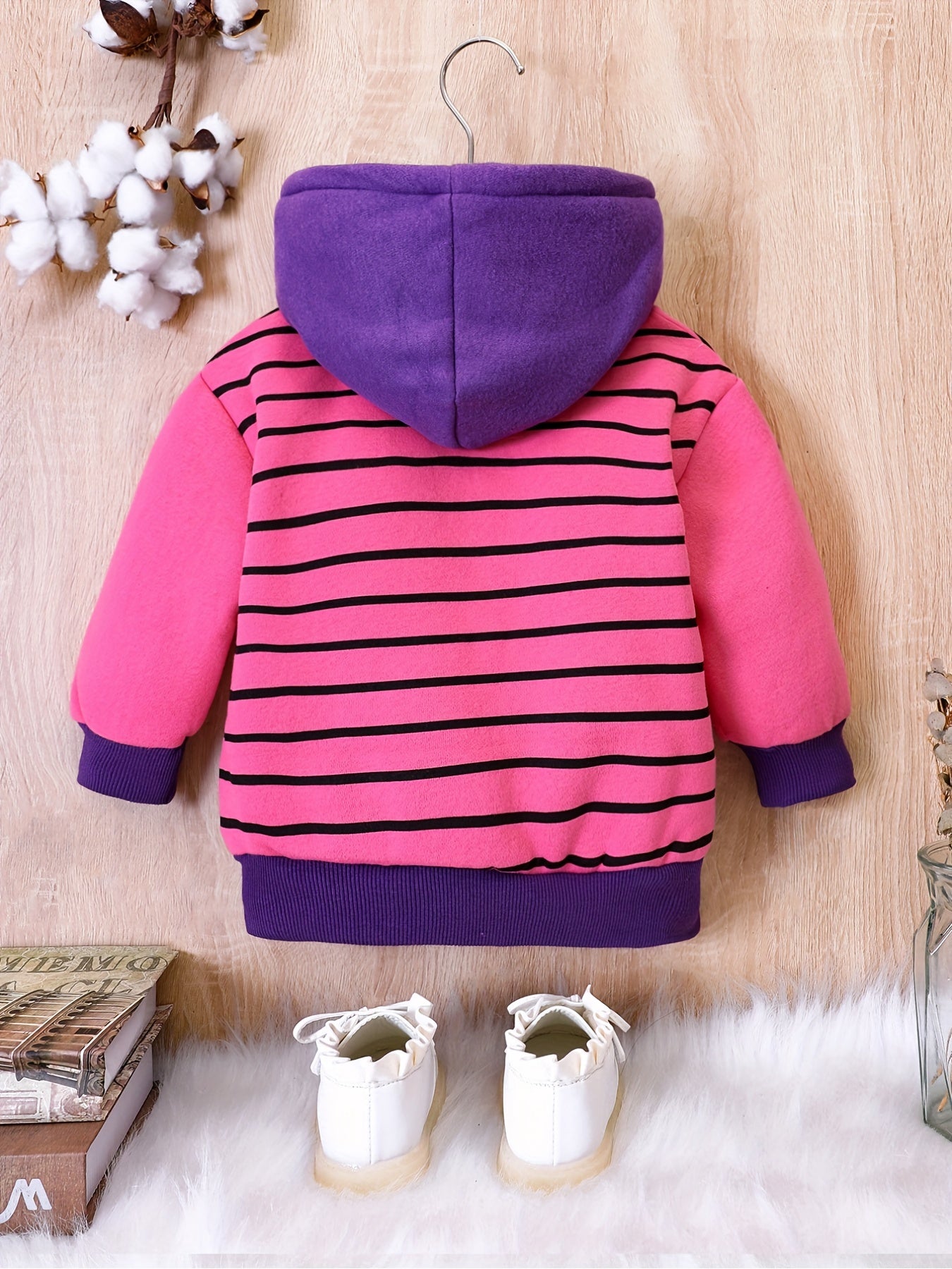 Girls Fleece Hooded Sweatshirt for Autumn/Winter