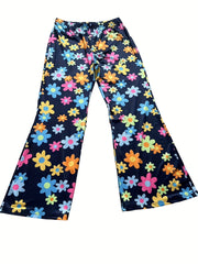 Floral Print High Rise Flare Leggings