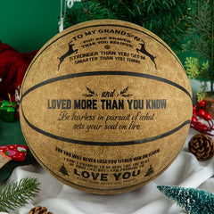 Bravery Inspiring PU Leather Basketball for Grandsons