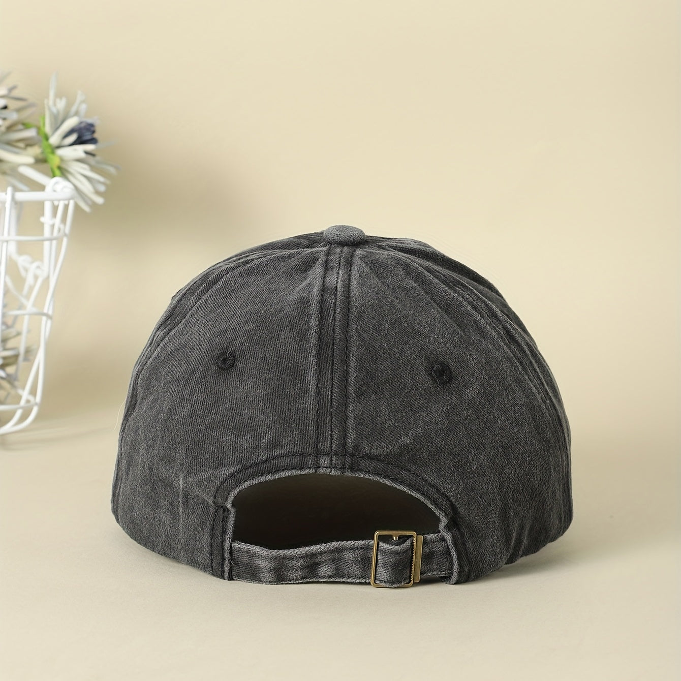 Cat Mom Embroidery Baseball Cap Distressed Sun Hat
