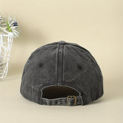 Cat Mom Embroidery Baseball Cap Distressed Sun Hat
