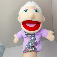Set of 2 Family of Six Puppet Figures Plush Toys for Storytelling