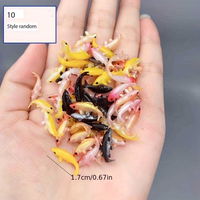 Mini Fish Model Play House Props 10pcs