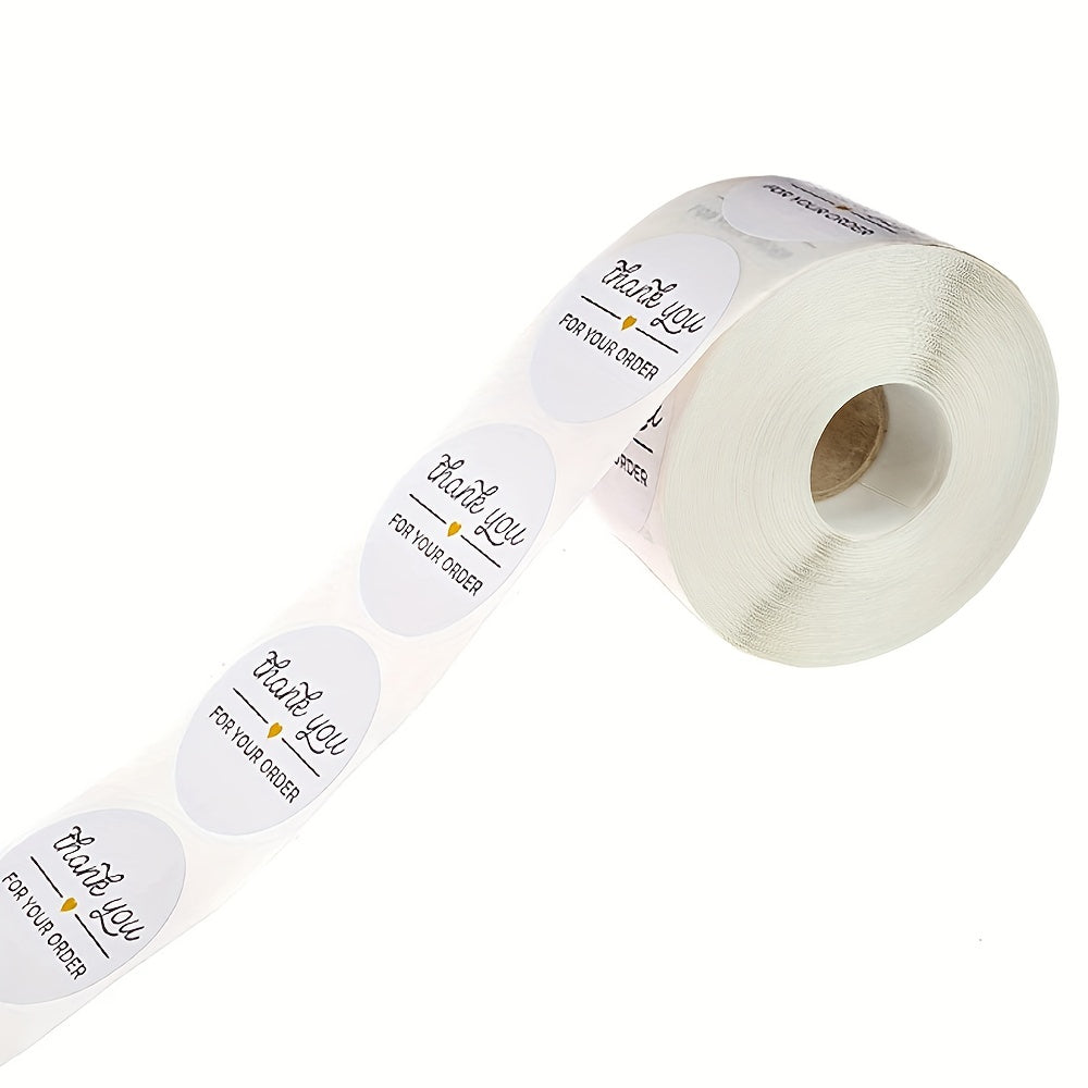 500 Thank You Local Shopping Paper Stickers