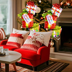2pcs Christmas Gift Balloons Thanksgiving Halloween Scene Decoration
