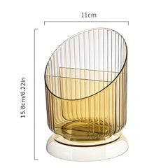 3 Compartment Makeup Brush Holder for Desk Vanity Bathroom