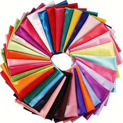 Satin Fabric Solid Colors Wedding Bridal Decoration Apparel Crafts