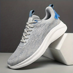 Men's Casual Lace-up Tennis Shoes, Comfortable and Breathable