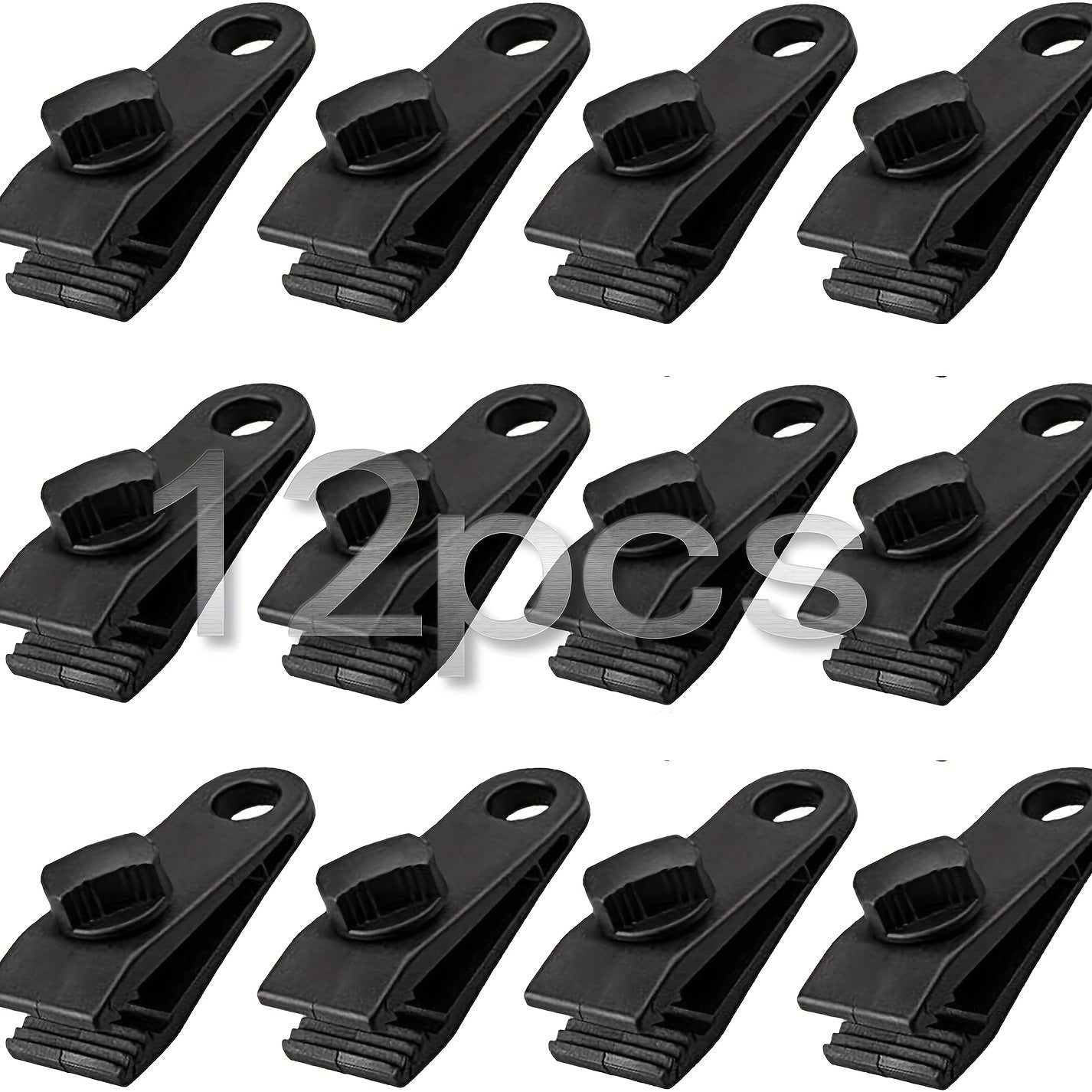 12pcs Heavy Duty Tarp Clip Clamps for Tents Caravan Garden Shade Cloth Cover