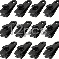 12pcs Heavy Duty Tarp Clip Clamps for Tents Caravan Garden Shade Cloth Cover