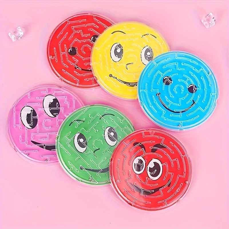 Steel Ball Smile Face Maze Educational Toy Christmas Gift