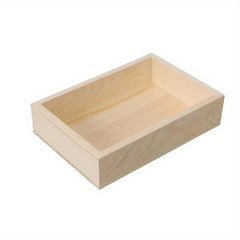 Small Wooden Tray Unfinished Storage Box Craft DIY Birthday Party Gift