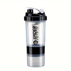 Outdoor Sports Fitness Water Cup Plastic Protein Milkshake Shaker