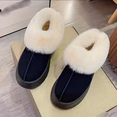 Women's Non-slip Snow Boots Shallow Mouth Comfortable Thickened Wear-resistant
