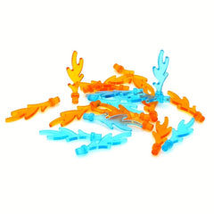 50pcs MOC Building Blocks Set Compatible with 6126 Flame Bricks