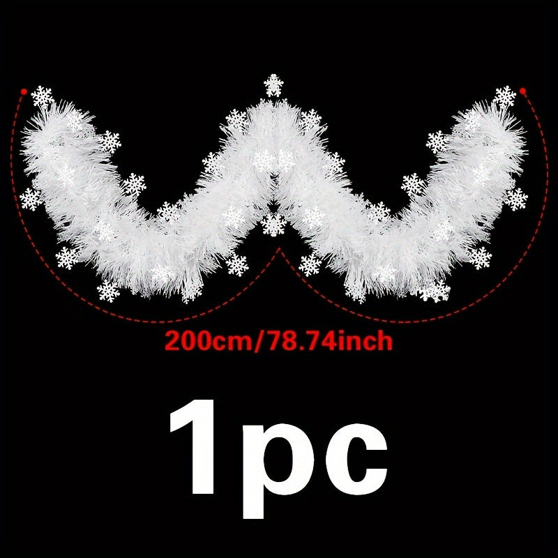 2m Snowflake Fur Stripe Christmas Supplies