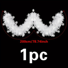 2m Snowflake Fur Stripe Christmas Supplies