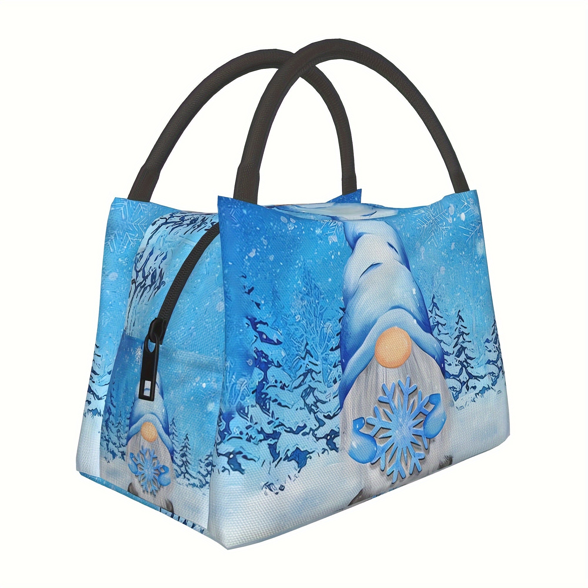 Winter Gnome Insulated Cooler Bag - Portable Thermal Lunch Tote