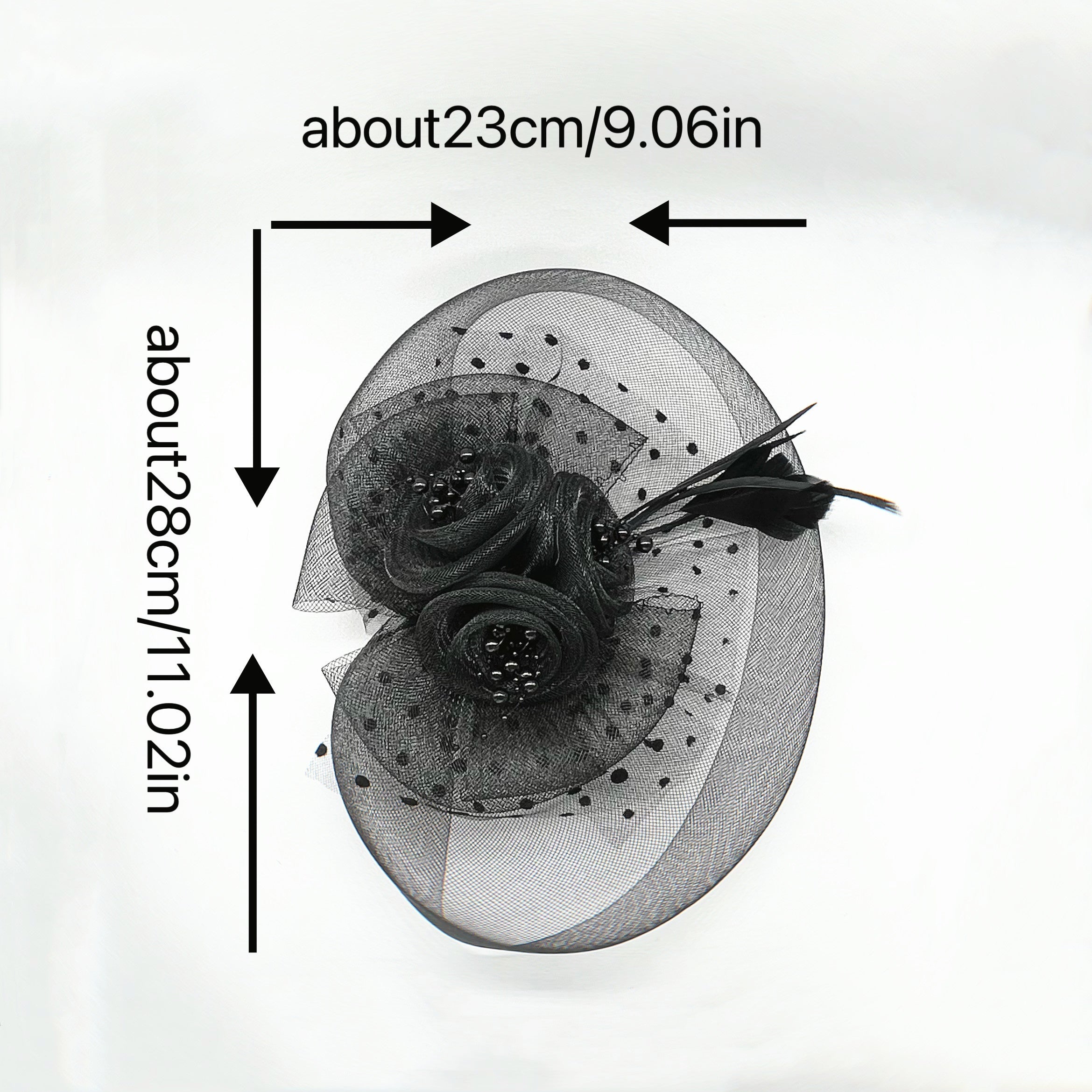 Mesh Fascinator Hair Clip Hat Bowler Feather Flower Veil Wedding Party Hat