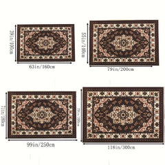 Vintage Boho Area Rug Oriental Traditional Non Skid Indoor Carpet