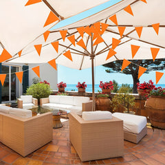 10m 20pcs Solid Pennant Flag Bunting Bulk Garland Grand Opening Carnival Party