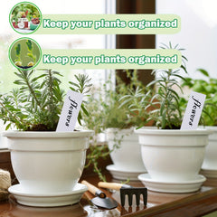 100 Plastic Waterproof Plant Labels Nursery Stakes