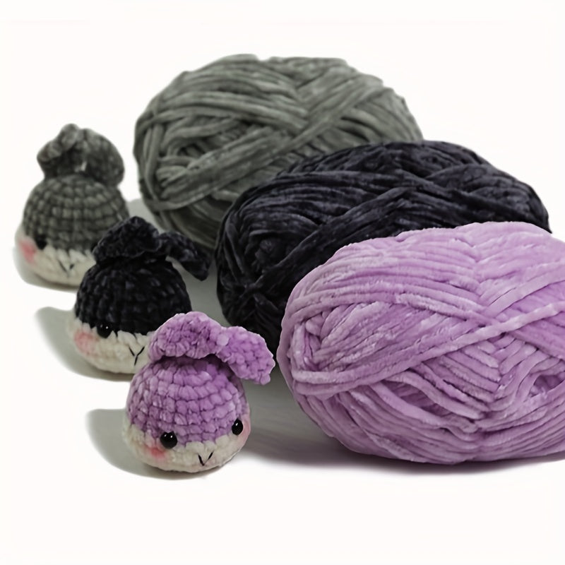 3pcs Chenille Yarn Blanket Yarn For Knitting Crochet DIY 50g pc